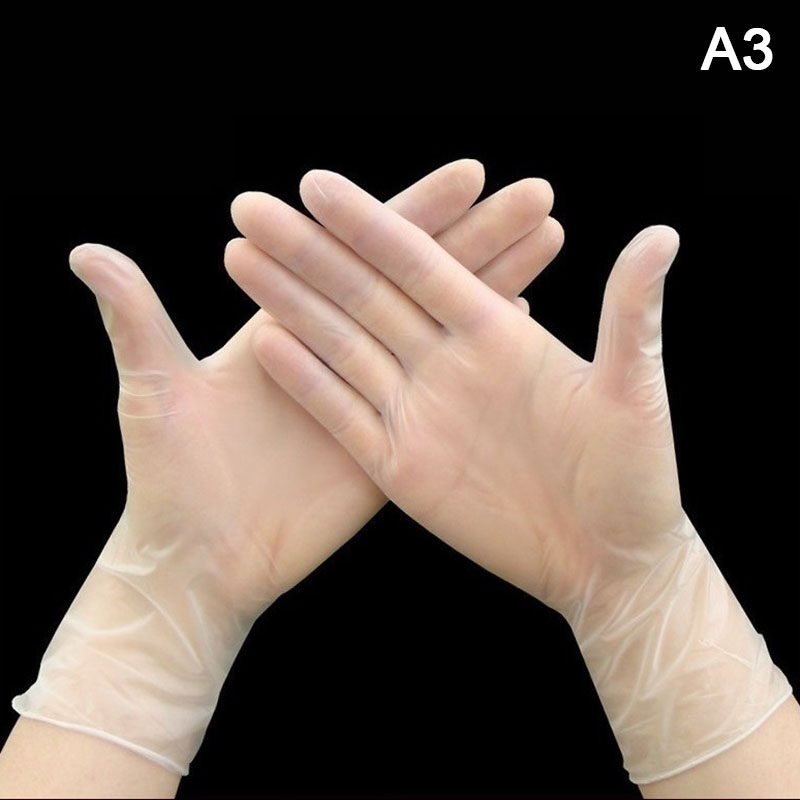 Ministar 100PCS Disposable Food Plastic Gloves Kitchen Accessories for Restaurant BBQ